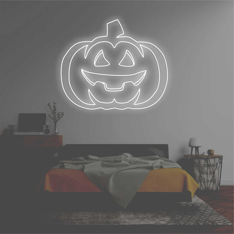 'Pumpkin head2' neon sign - VINTAGE SIGN