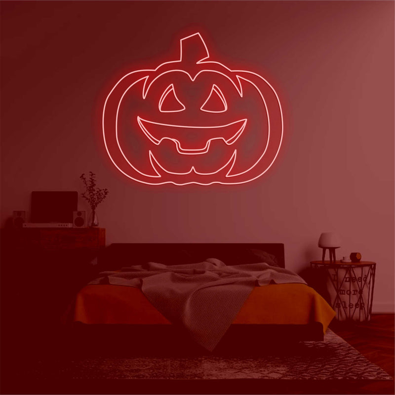 'Pumpkin head2' neon sign - VINTAGE SIGN