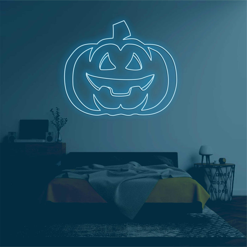 'Pumpkin head2' neon sign - VINTAGE SIGN