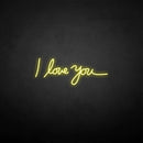'I love you' neon sign - VINTAGE SIGN