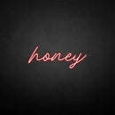 'honey' neon sign - VINTAGE SIGN