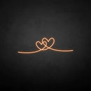 'heart by heart' neon sign - VINTAGE SIGN