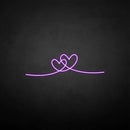 'heart by heart' neon sign - VINTAGE SIGN