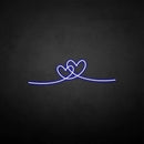 'heart by heart' neon sign - VINTAGE SIGN