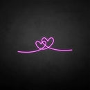 'heart by heart' neon sign - VINTAGE SIGN