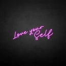'Love yourself' neon sign - VINTAGE SIGN