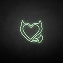 'Devil heart' neon sign - VINTAGE SIGN