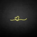 'Heart line' neon sign - VINTAGE SIGN