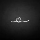 'Heart line' neon sign - VINTAGE SIGN