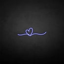 'Heart line' neon sign - VINTAGE SIGN