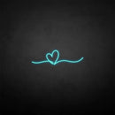 'Heart line' neon sign - VINTAGE SIGN