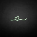 'Heart line' neon sign - VINTAGE SIGN