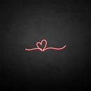 'Heart line' neon sign - VINTAGE SIGN