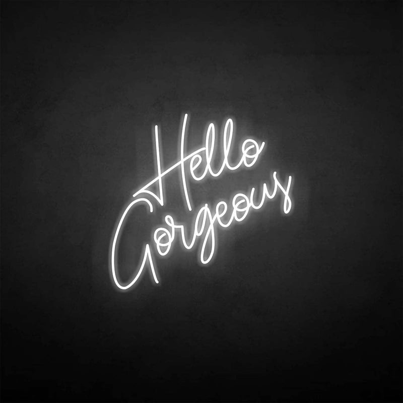 'Hello gorgeous' neon sign - VINTAGE SIGN