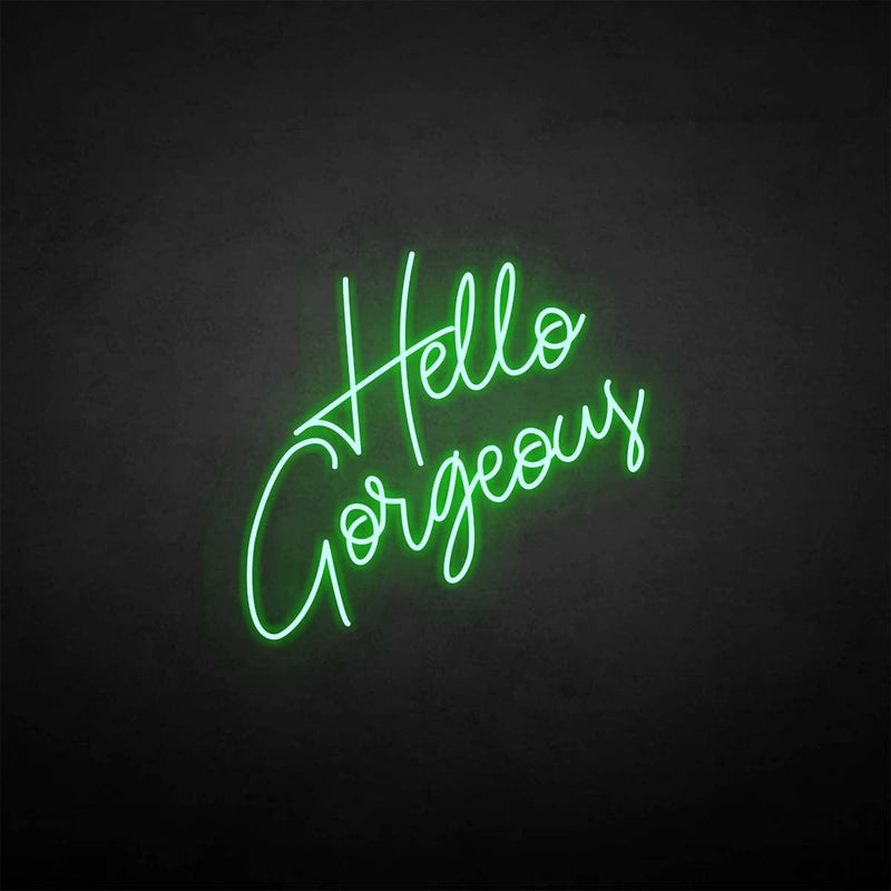 'Hello gorgeous' neon sign - VINTAGE SIGN