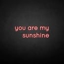 'you are my sunshine' neon sign - VINTAGE SIGN
