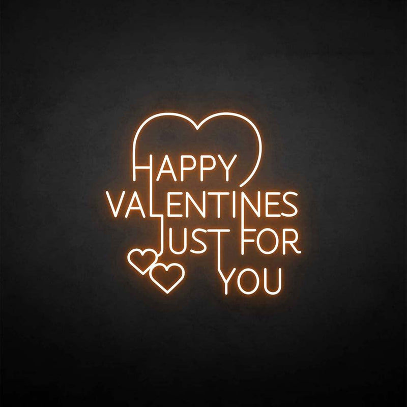 'Happy valentines for you' neon sign - VINTAGE SIGN