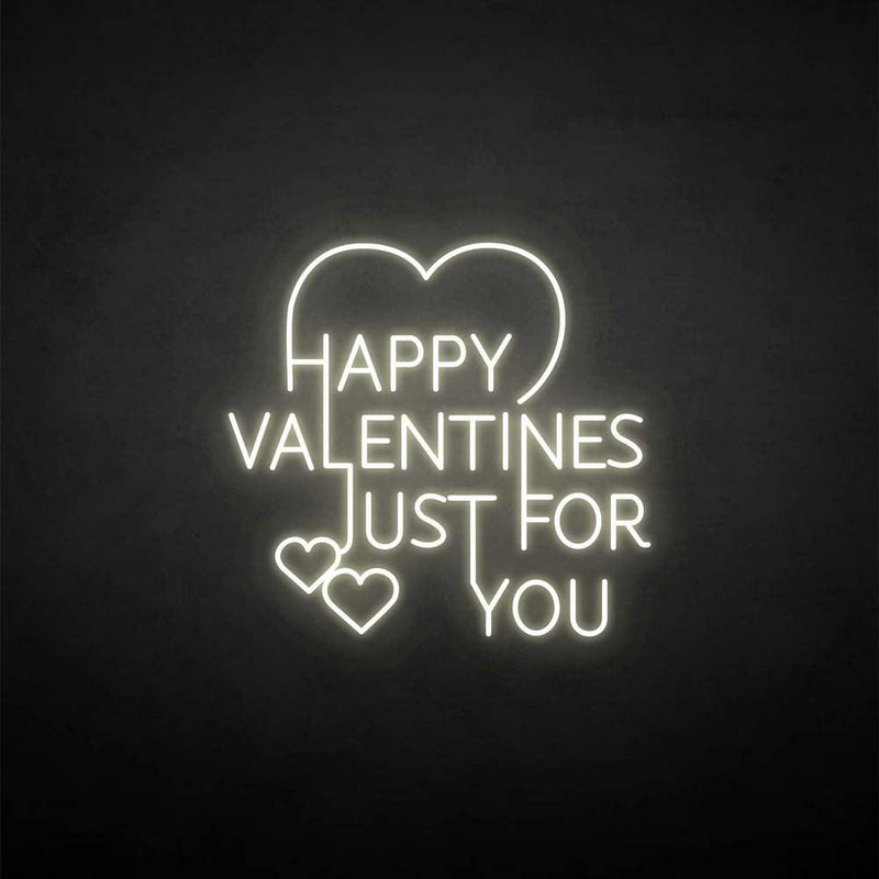 'Happy valentines for you' neon sign - VINTAGE SIGN