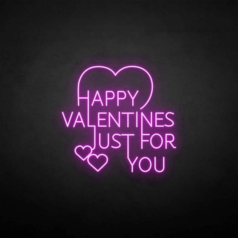 'Happy valentines for you' neon sign - VINTAGE SIGN