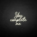 'you complete me' neon sign - VINTAGE SIGN
