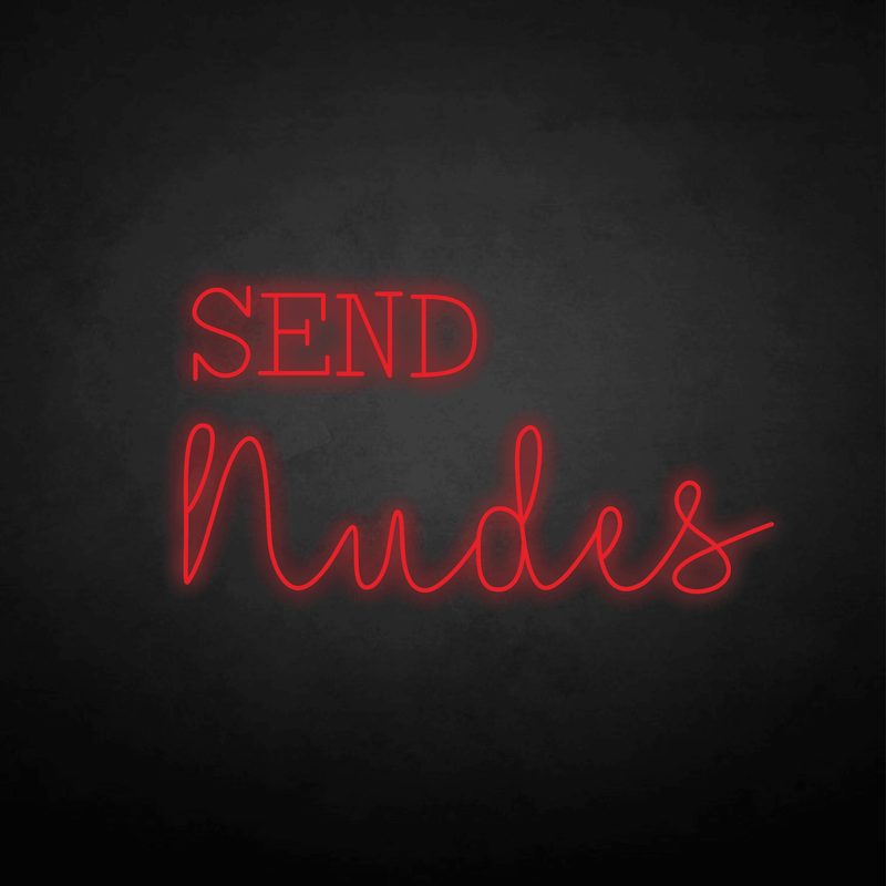 SEND nudes neon sign - VINTAGE SIGN