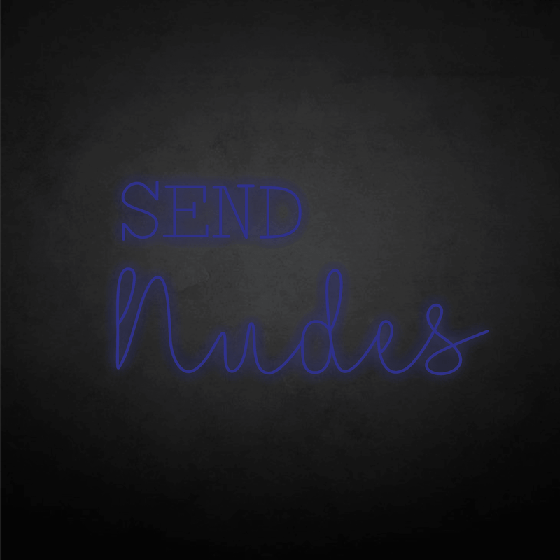 SEND nudes neon sign - VINTAGE SIGN