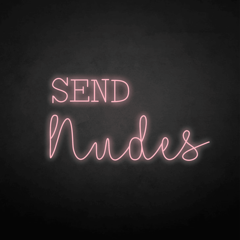 SEND nudes neon sign - VINTAGE SIGN