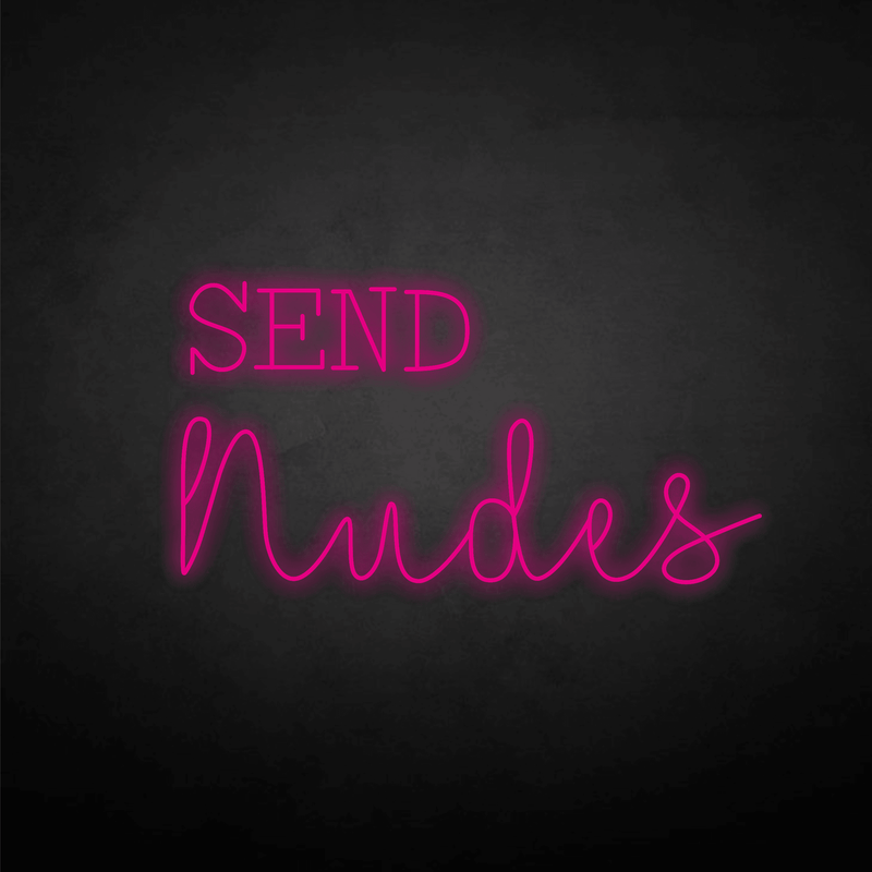 SEND nudes neon sign - VINTAGE SIGN