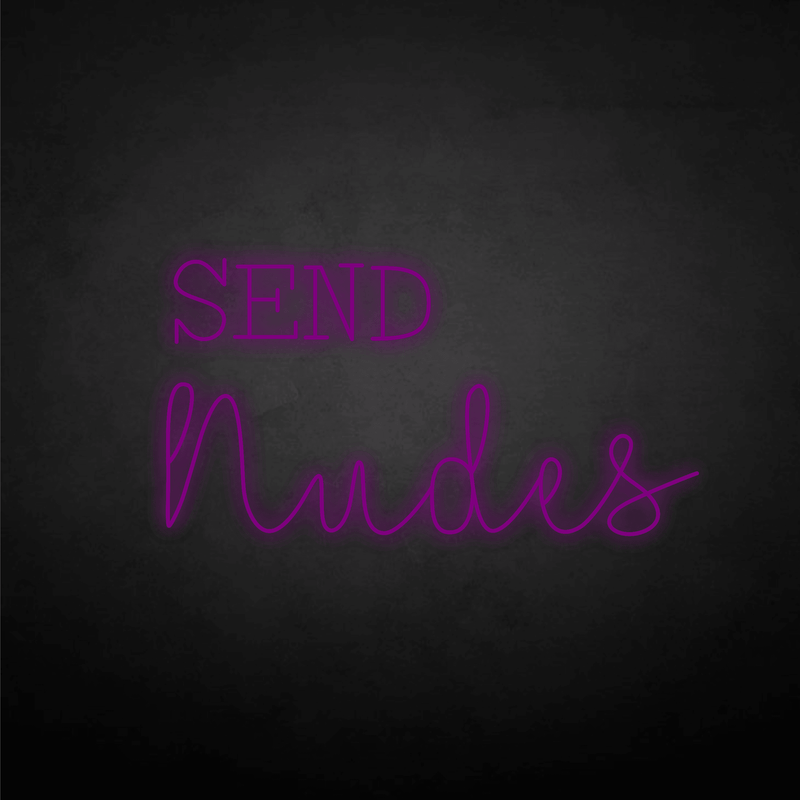 SEND nudes neon sign - VINTAGE SIGN