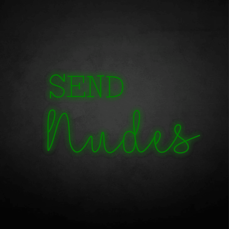 SEND nudes neon sign - VINTAGE SIGN