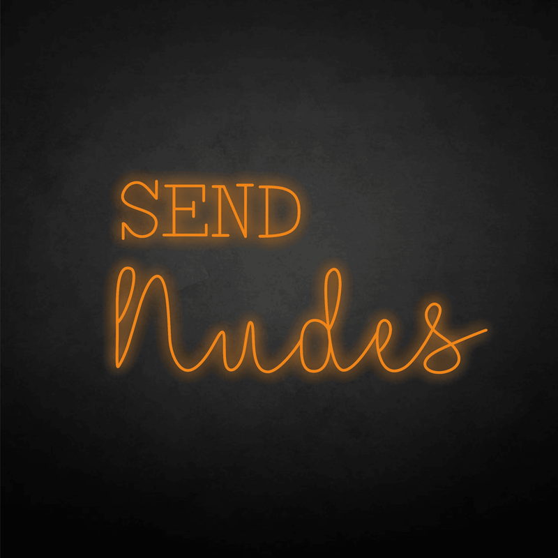 SEND nudes neon sign - VINTAGE SIGN