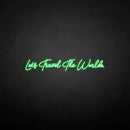 'Let's travel the world' neon sign - VINTAGE SIGN