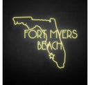 'FORT MYERS BEACH' neon sign - VINTAGE SIGN