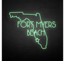'FORT MYERS BEACH' neon sign - VINTAGE SIGN