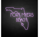 'FORT MYERS BEACH' neon sign - VINTAGE SIGN