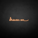 'dream on' neon sign - VINTAGE SIGN