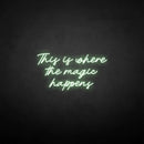 'This is where the magic happen' neon sign - VINTAGE SIGN