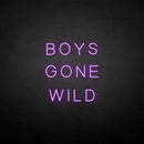 'BOYS GONE WILD' neon sign - VINTAGE SIGN