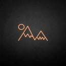 'Sunset and mountain' neon sign - VINTAGE SIGN