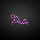 'Sunset and mountain' neon sign - VINTAGE SIGN