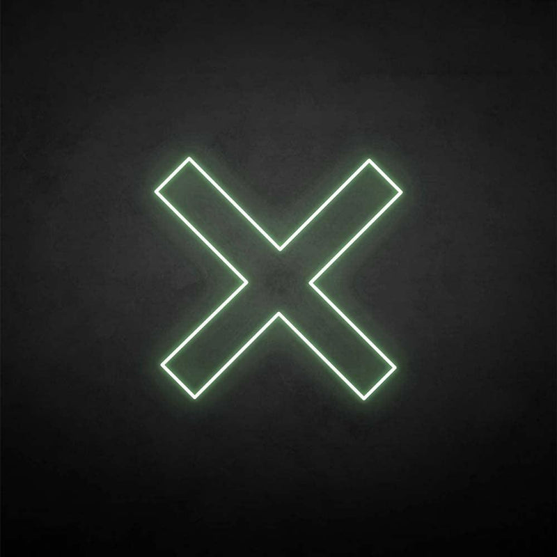 'X-mark' neon sign - VINTAGE SIGN