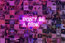'Don't be a dick' neon sign - VINTAGE SIGN