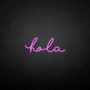'hola' neon sign - VINTAGE SIGN