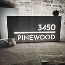 Custom House Number Light Box Address Signs - VINTAGE SIGN