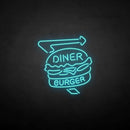 'Diner burger' neon sign - VINTAGE SIGN