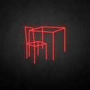 'Table and chairs' neon sign - VINTAGE SIGN