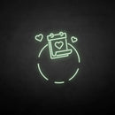 'Love and calendar' neon sign - VINTAGE SIGN