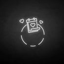 'Love and calendar' neon sign - VINTAGE SIGN