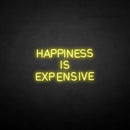'HAPPINESS IS EXPENSIVE' neon sign - VINTAGE SIGN