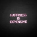 'HAPPINESS IS EXPENSIVE' neon sign - VINTAGE SIGN